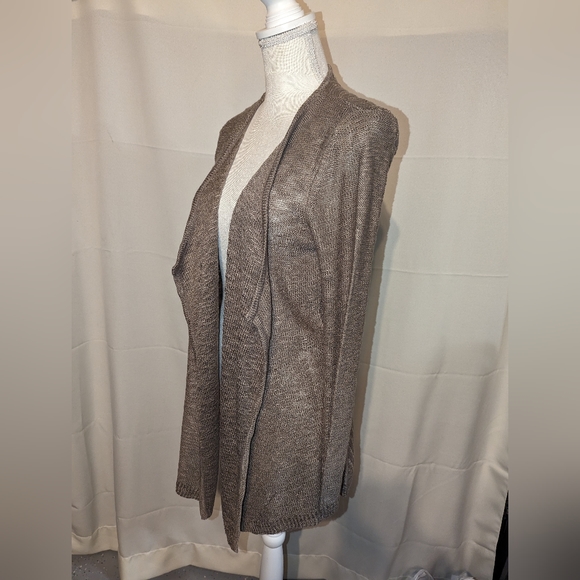 Cloud Chaser Cardigan sweater Size Medium Taupe - Picture 2 of 6